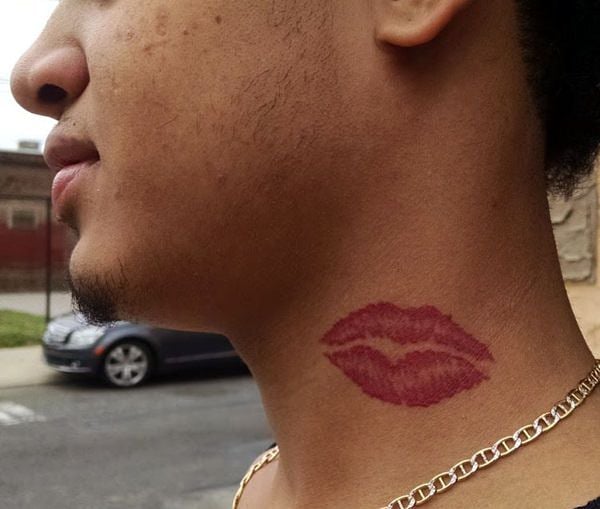 Lips On Neck Tattoo Meaning Amp Symbolism Erogenous Lips On Neck Tattoo Meaning Amp Symbolism Erogenous